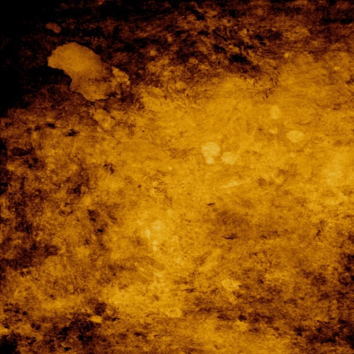 Blue acrylic painting on canvas, digitally converted to amber, with a mottled textured surface